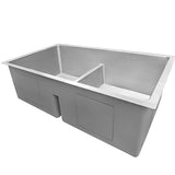 Low-Divide Undermount Tight Radius 50/50 Double Bowl 16 Gauge Stainless Steel Kitchen Sink