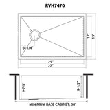 Slope Bottom Offset Drain Undermount Kitchen Sink Single Bowl Stainless Steel