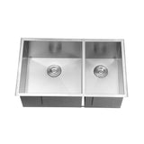 Undermount 60/40 Double Bowl Zero Radius 16 Gauge Stainless Steel Kitchen Sink