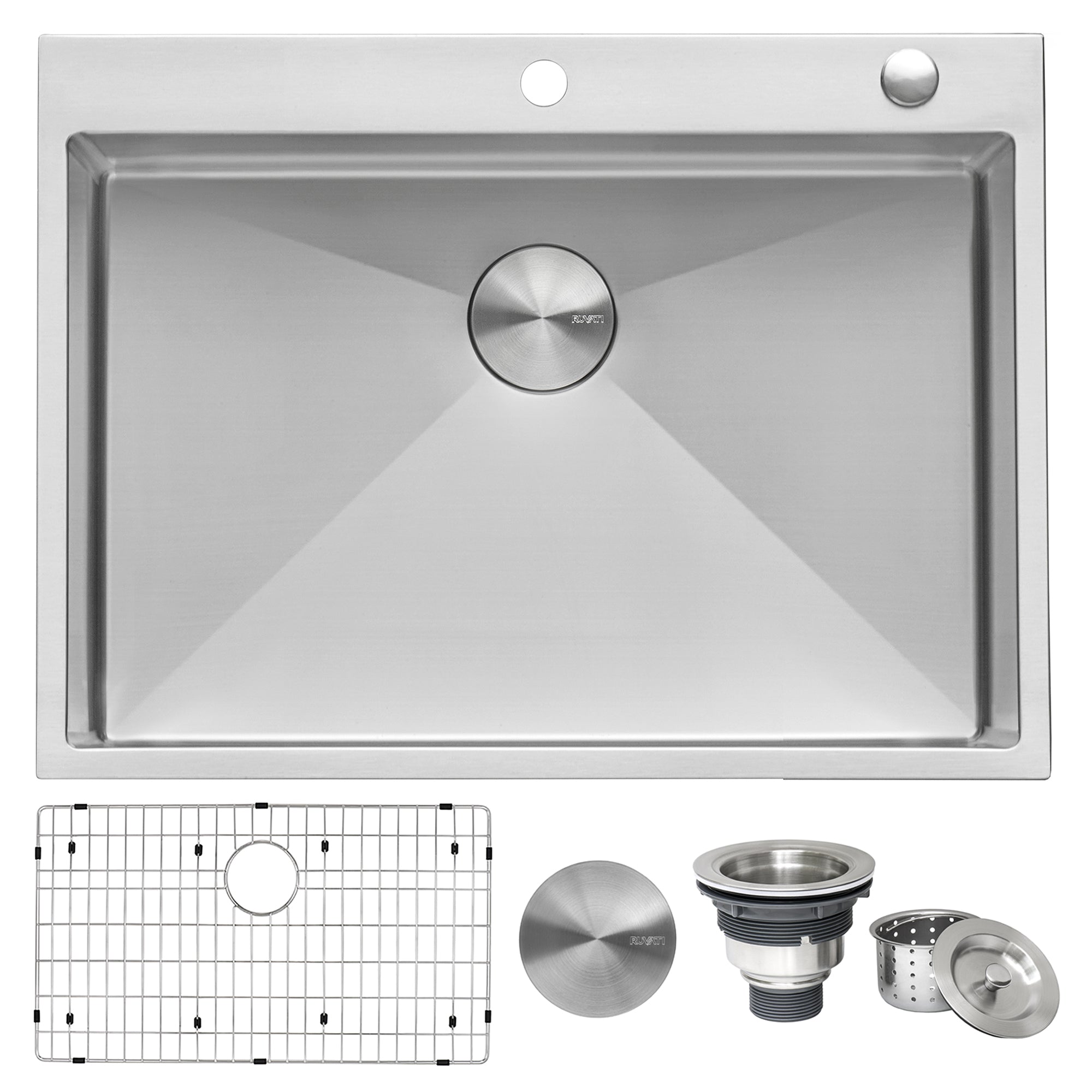 30 x 22 Drop in Kitchen Sink, Stainless Steel Sink, Drop in