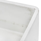 33 x 20 inch Fireclay Reversible Farmhouse Apron - Front Kitchen Sink Single Bowl - BUILDMYPLACE