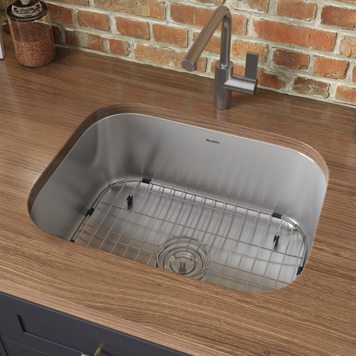 Undermount 16 Gauge Stainless Steel Kitchen Sink Single Bowl