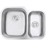 Undermount 29-inch  Double Bowl 16 Gauge Stainless Steel Kitchen Sink