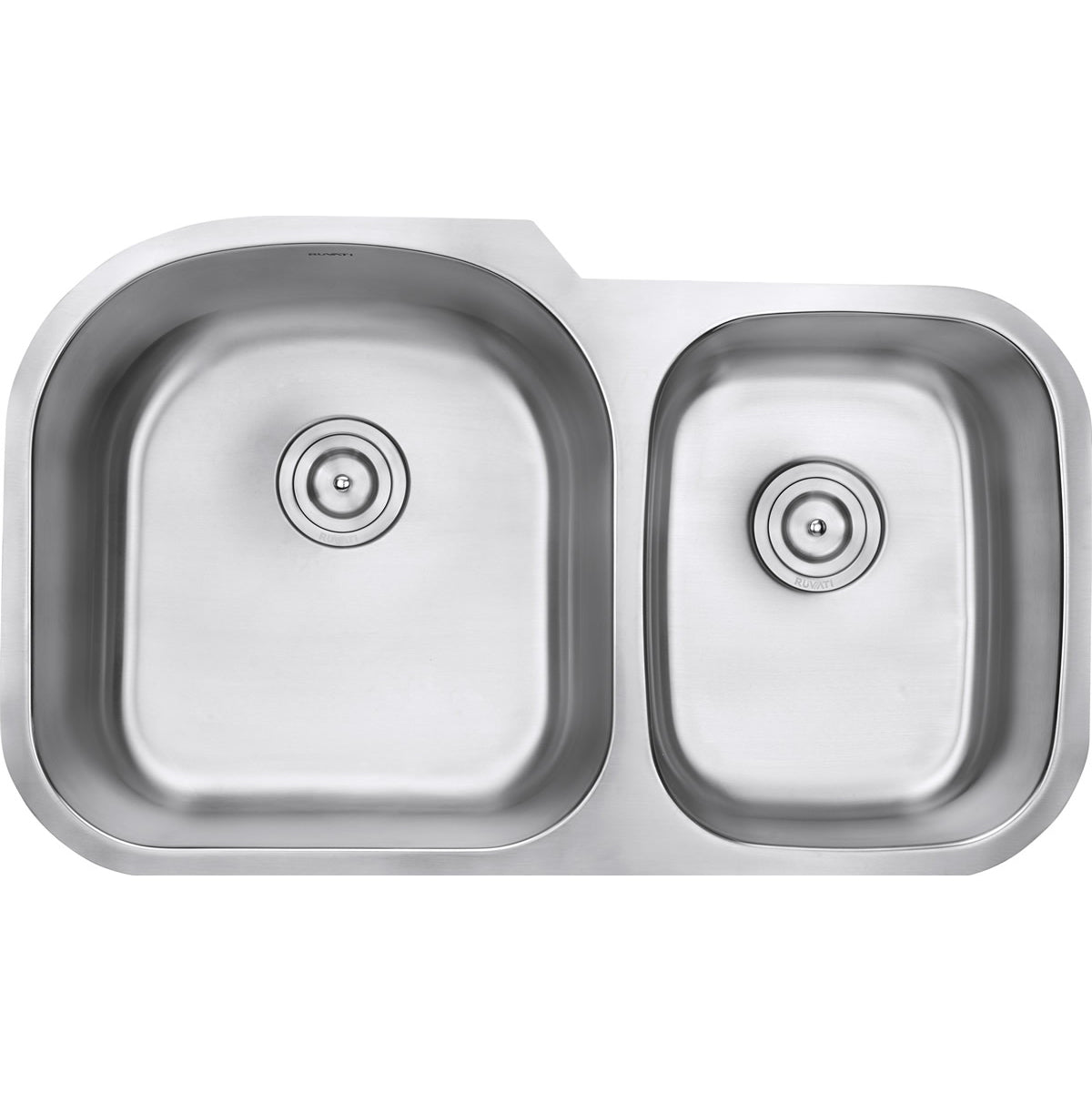 Undermount 34-inch Double Bowl 16 Gauge Stainless Steel Kitchen Sink