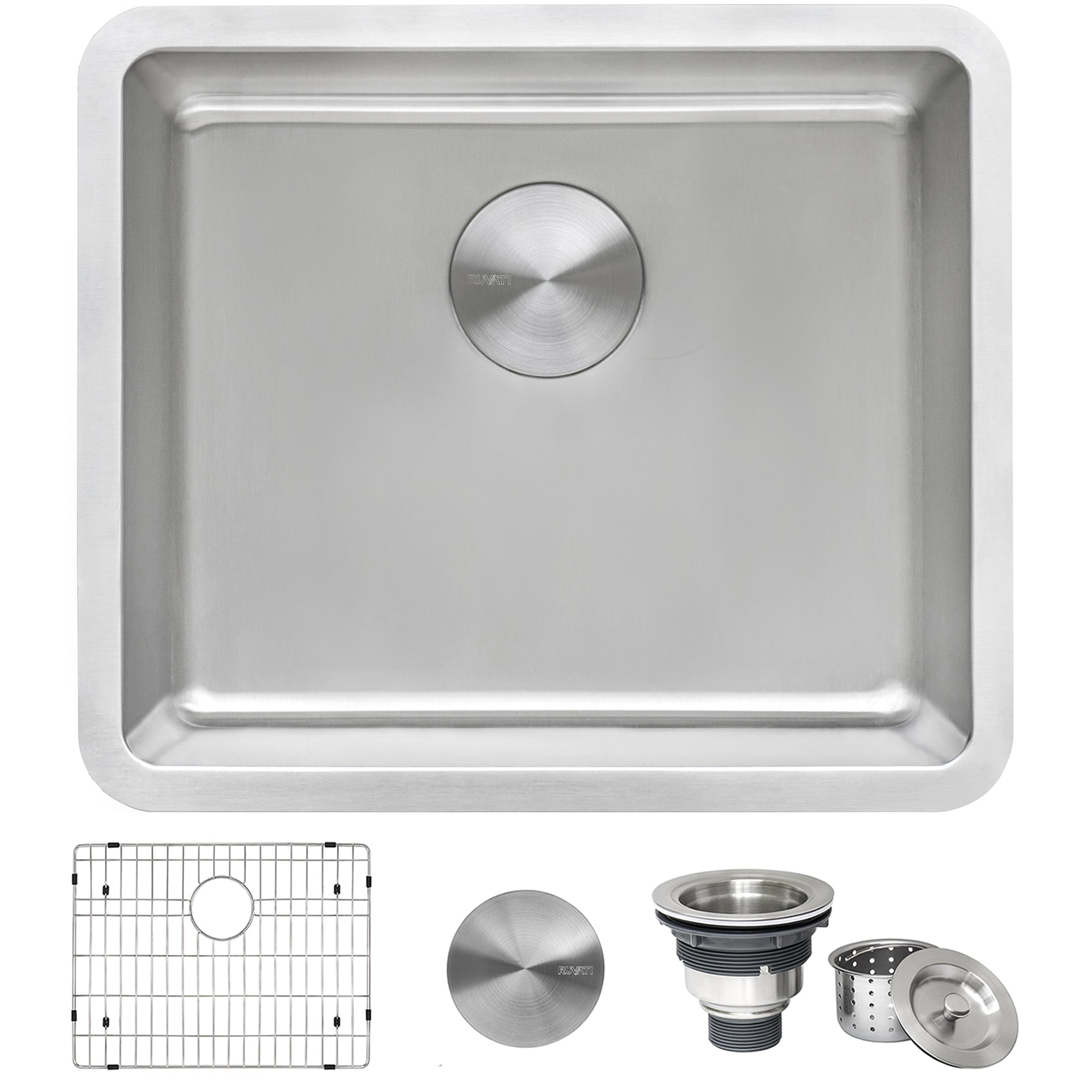 Undermount Bar Prep Kitchen Sink 16 Gauge Stainless Steel Single Bowl