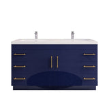 Everest Freestanding Bathroom Vanity with Acrylic Sink, Doors & Drawers