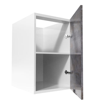 RTA - Rustic Grey - Full Height Single Door Base Cabinets | 18