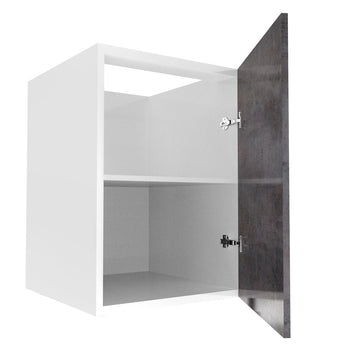 RTA - Rustic Grey - Full Height Single Door Base Cabinets | 21"W x 34.5"H x 24"D
