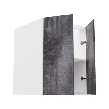 RTA - Rustic Grey - Full Height Double Door Base Cabinets | 24"W x 34.5"H x 24"D