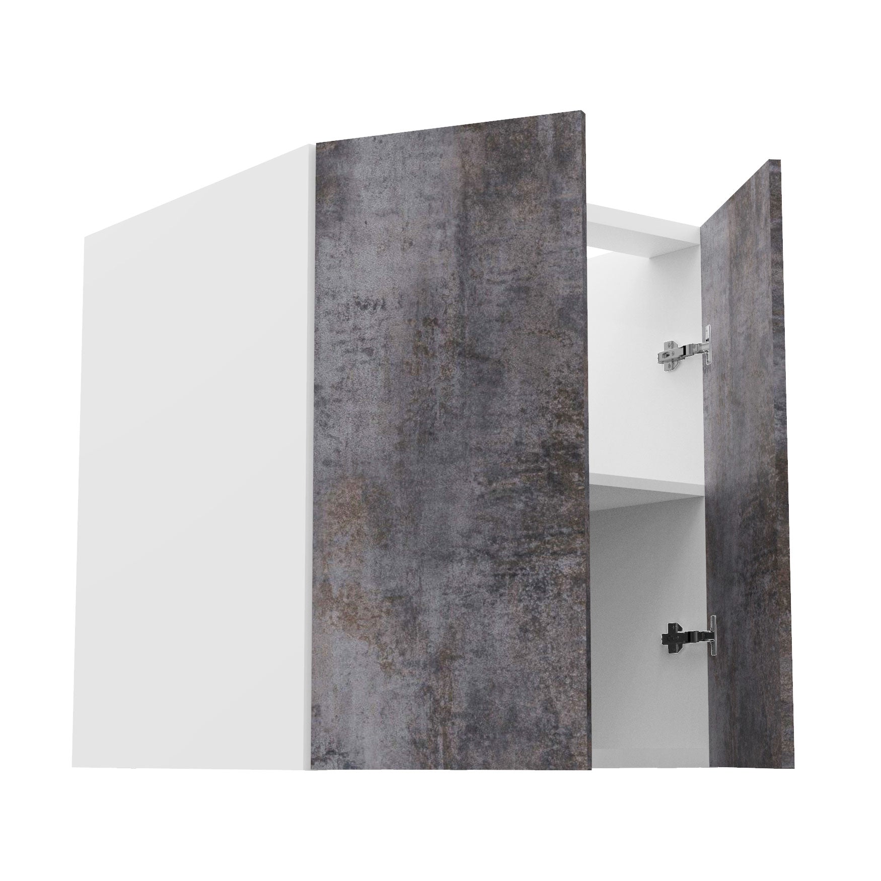 RTA - Rustic Grey - Full Height Double Door Base Cabinets | 27"W x 30"H x 23.8"D