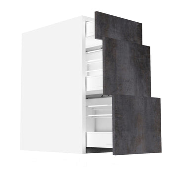 RTA - Rustic Grey - Three Drawer Base Cabinets | 15