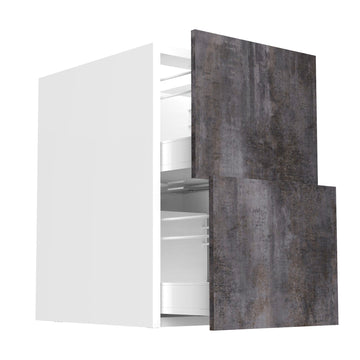 RTA - Rustic Grey - Two Drawer Base Cabinets | 18
