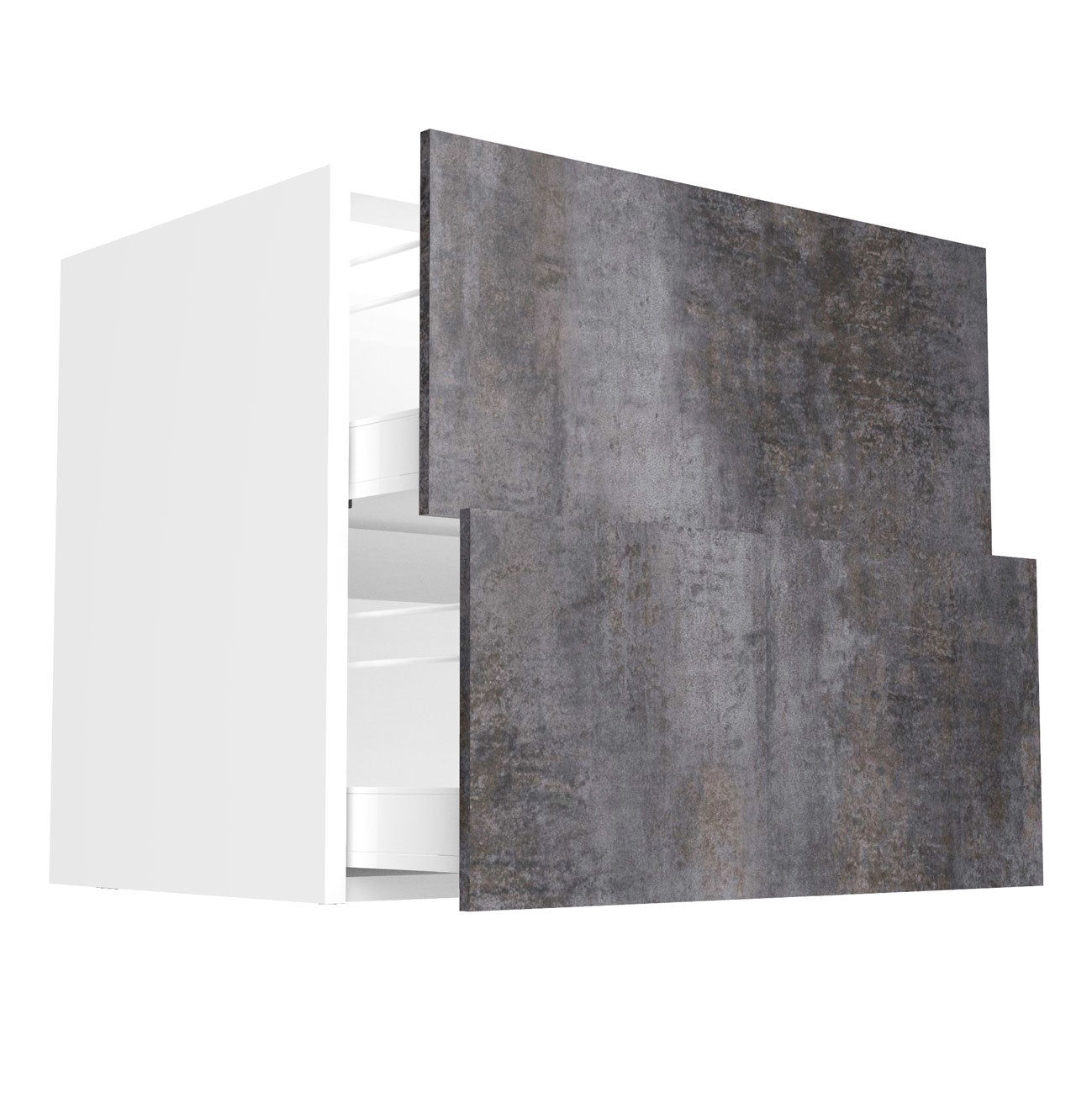 RTA - Rustic Grey - Two Drawer Base Cabinets | 33"W x 30"H x 23.8"D
