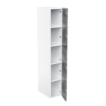 RTA - Rustic Grey - Single Door Tall Cabinets | 15"W x 90"H x 23.8"D