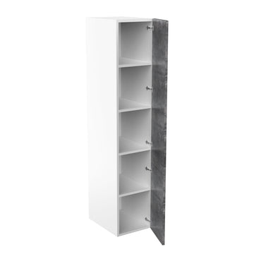 RTA - Rustic Grey - Single Door Tall Cabinets | 18"W x 90"H x 23.8"D