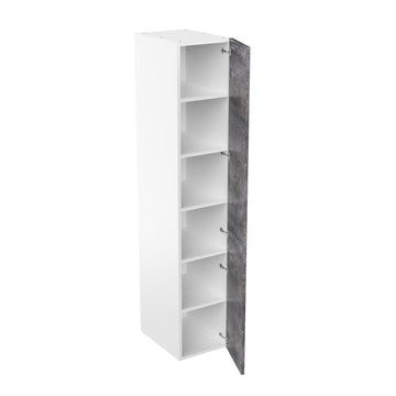 RTA - Rustic Grey - Single Door Tall Cabinets | 18"W x 96"H x 23.8"D