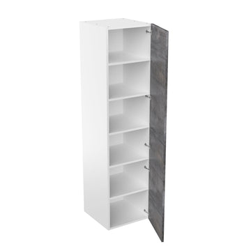 RTA - Rustic Grey - Single Door Tall Cabinets | 24"W x 96"H x 23.8"D