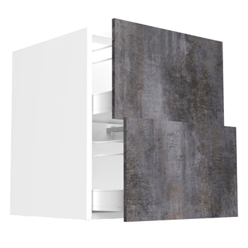 RTA - Rustic Grey - Two Drawer Vanity Cabinets | 24"W x 30"H x 21"D