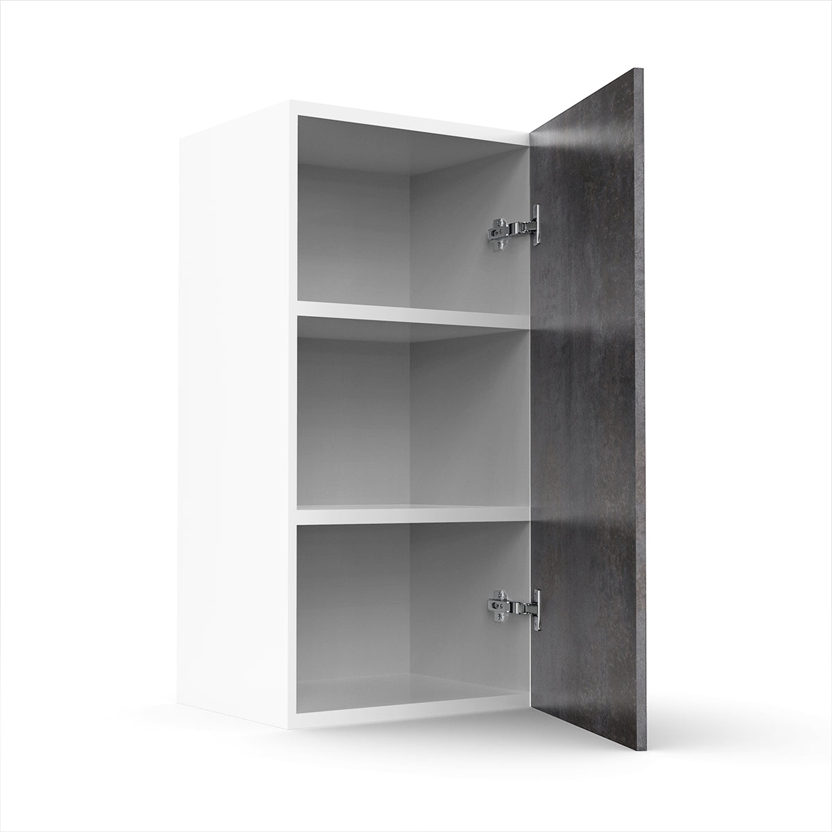 RTA - Rustic Grey - Single Door Wall Cabinets | 15"W x 30"H x 12"D