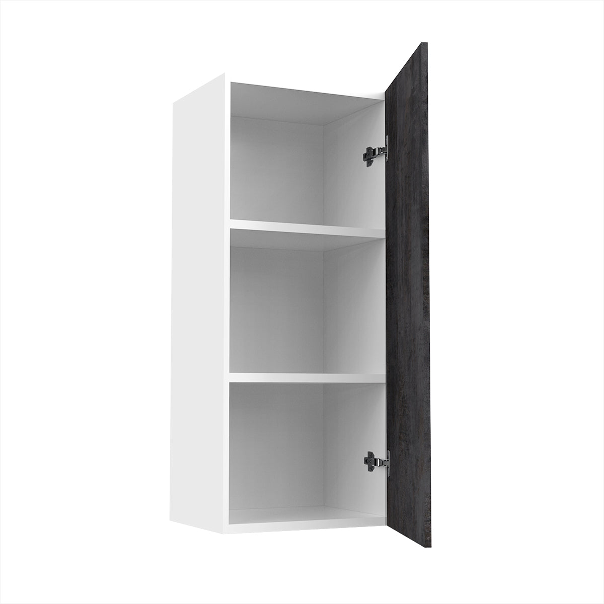 RTA - Rustic Grey - Single Door Wall Cabinets | 15"W x 36"H x 12"D