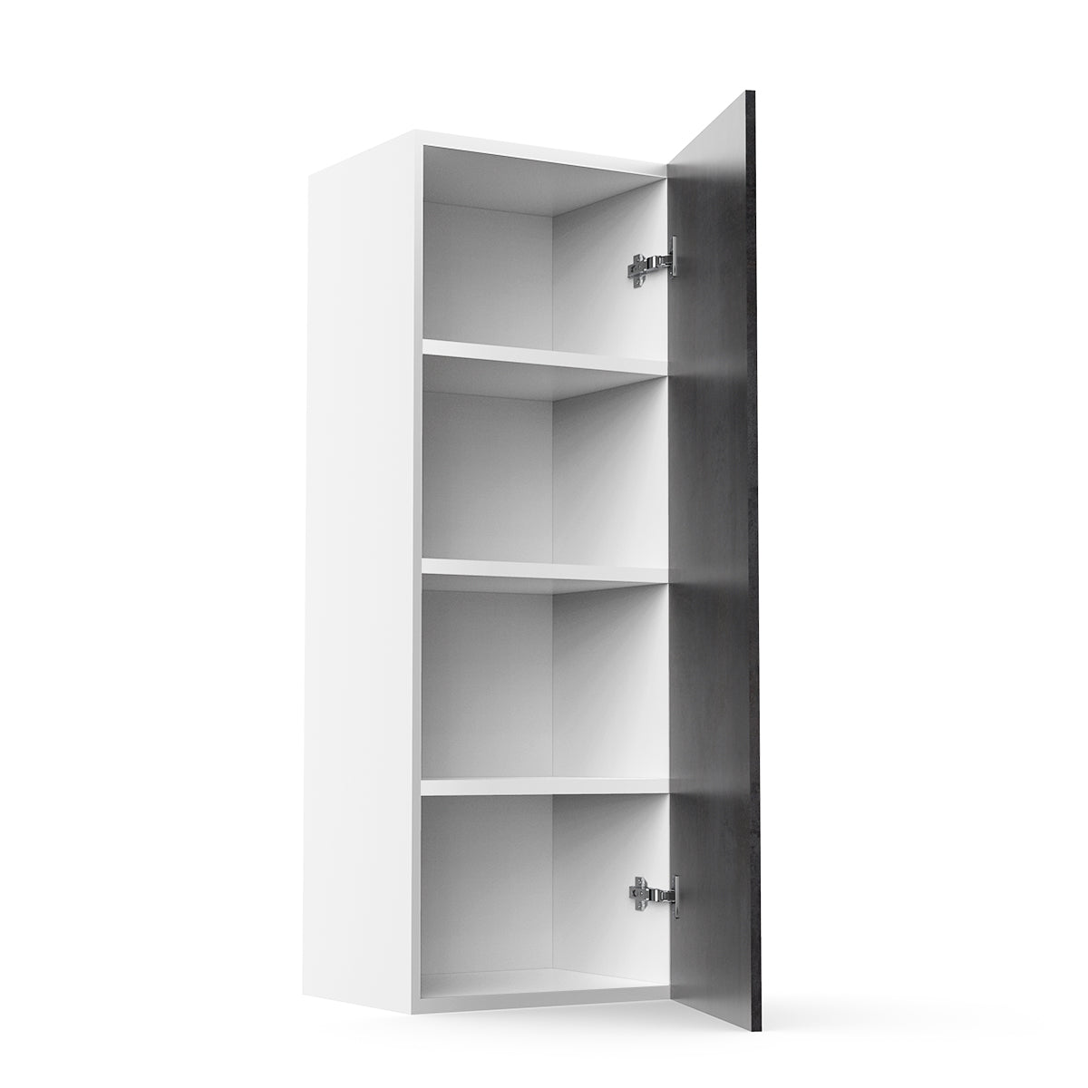 RTA - Rustic Grey - Single Door Wall Cabinets | 15"W x 42"H x 12"D
