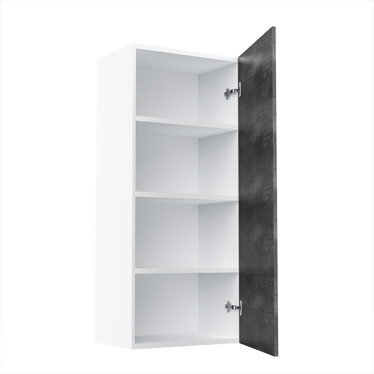 RTA - Rustic Grey - Single Door Wall Cabinets | 18"W x 42"H x 12"D