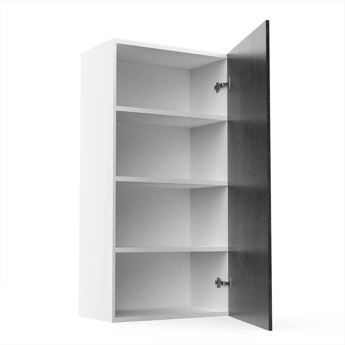 RTA - Rustic Grey - Single Door Wall Cabinets | 21"W x 42"H x 12"D