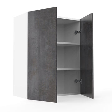 RTA - Rustic Grey - Double Door Wall Cabinets | 24"W x 30"H x 12"D