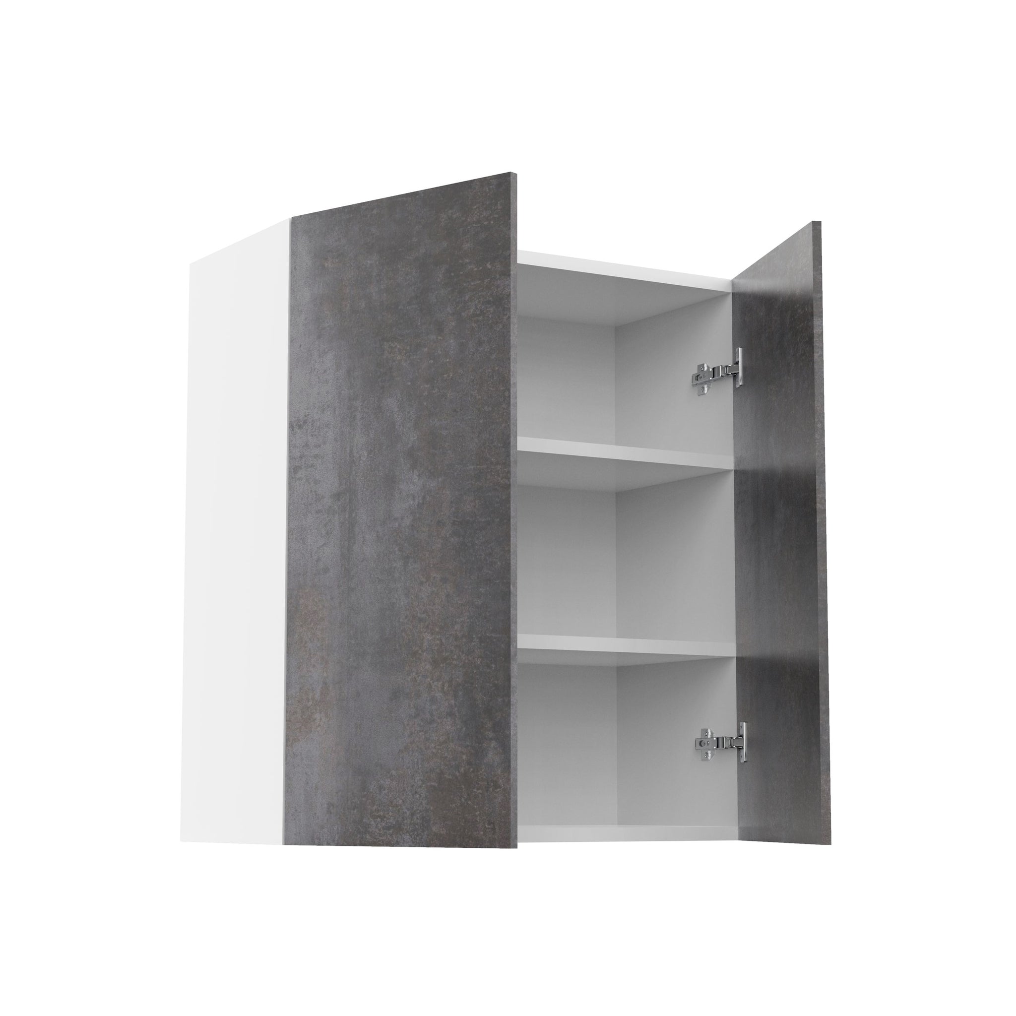 RTA - Rustic Grey - Double Door Wall Cabinets | 27"W x 30"H x 12"D