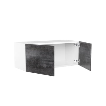 RTA - Rustic Grey - Double Door Wall Cabinets | 33"W x 12"H x 12"D