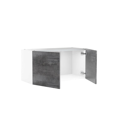 RTA - Rustic Grey - Double Door Wall Cabinets | 30"W x 15"H x 12"D