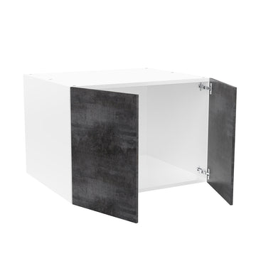 RTA - Rustic Grey - Double Door Refrigerator Wall Cabinets | 30"W x 21"H x 24"D