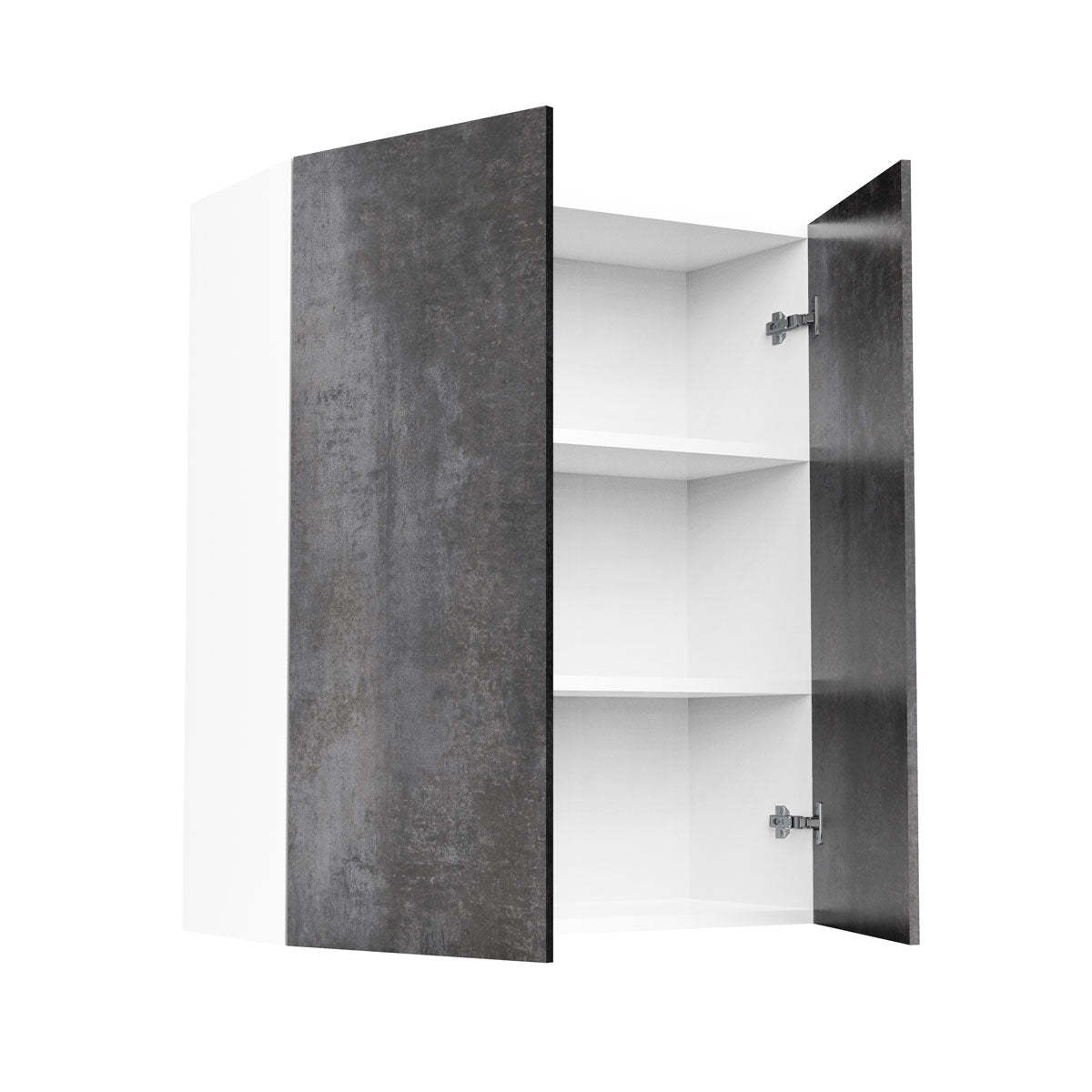 RTA - Rustic Grey - Double Door Wall Cabinets | 30"W x 36"H x 12"D
