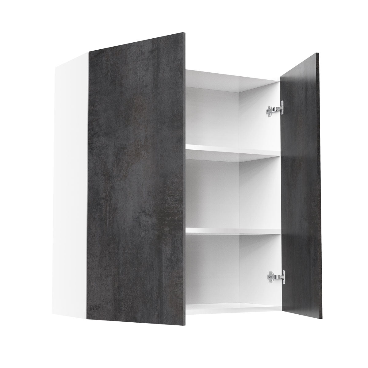 RTA - Rustic Grey - Double Door Wall Cabinets | 33"W x 36"H x 12"D