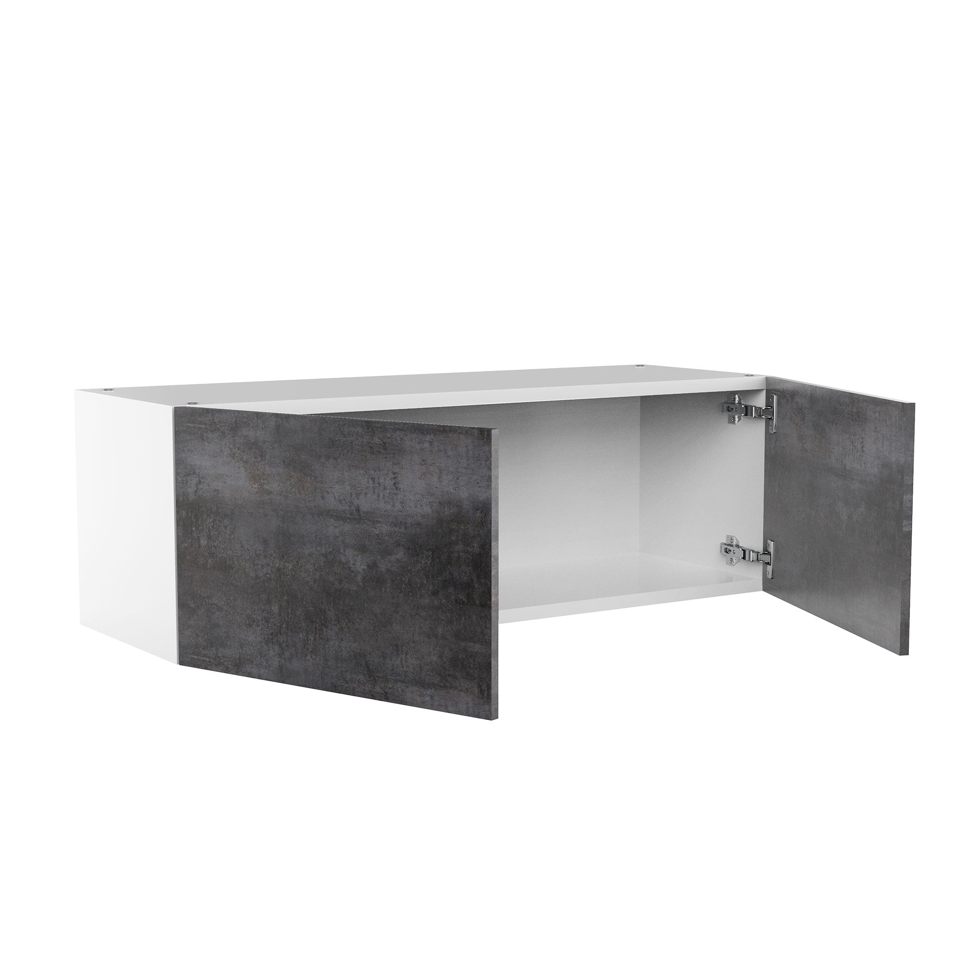 RTA - Rustic Grey - Double Door Wall Cabinets | 36"W x 12"H x 12"D