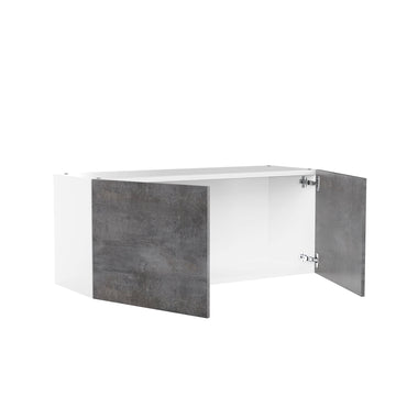 RTA - Rustic Grey - Double Door Wall Cabinets | 36"W x 15"H x 12"D