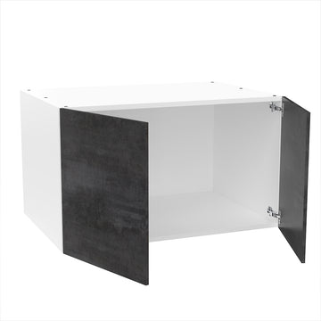 RTA - Rustic Grey - Double Door Refrigerator Wall Cabinets | 36"W x 21"H x 24"D