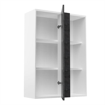 RTA - Rustic Grey - Single Door Wall Cabinets | 30"W x 42"H x 12"D