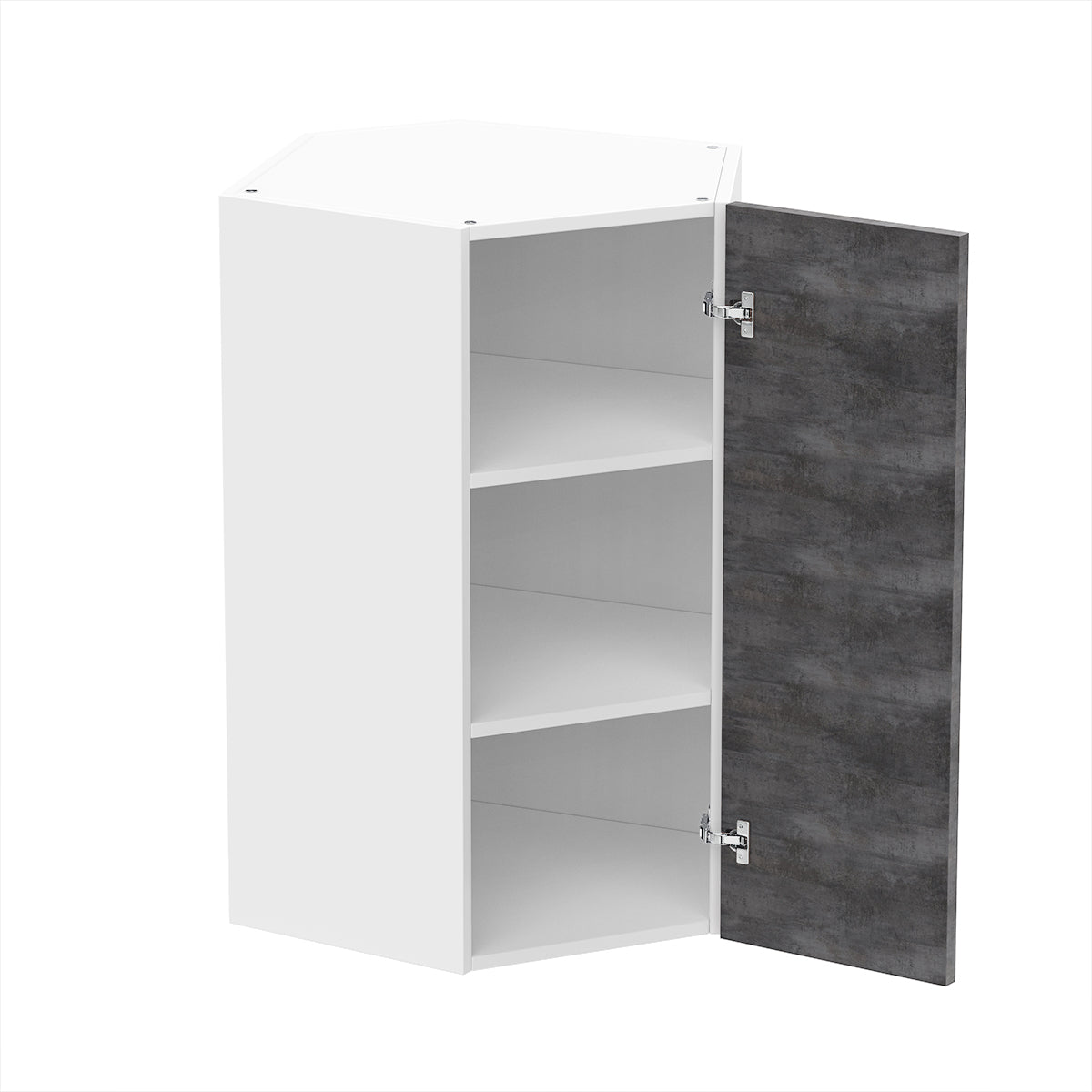 RTA - Rustic Grey - Diagonal Wall Cabinets | 24"W x 36"H x 12"D