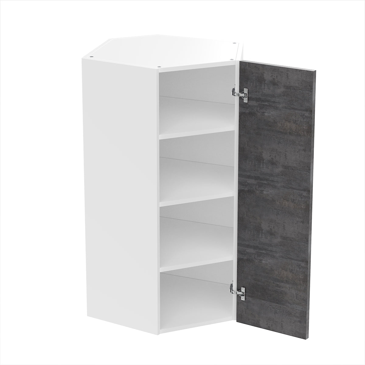 RTA - Rustic Grey - Diagonal Wall Cabinets | 24"W x 42"H x 12"D