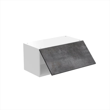 RTA - Rustic Grey - Horizontal Door Wall Cabinets | 24"W x 12"H x 12"D