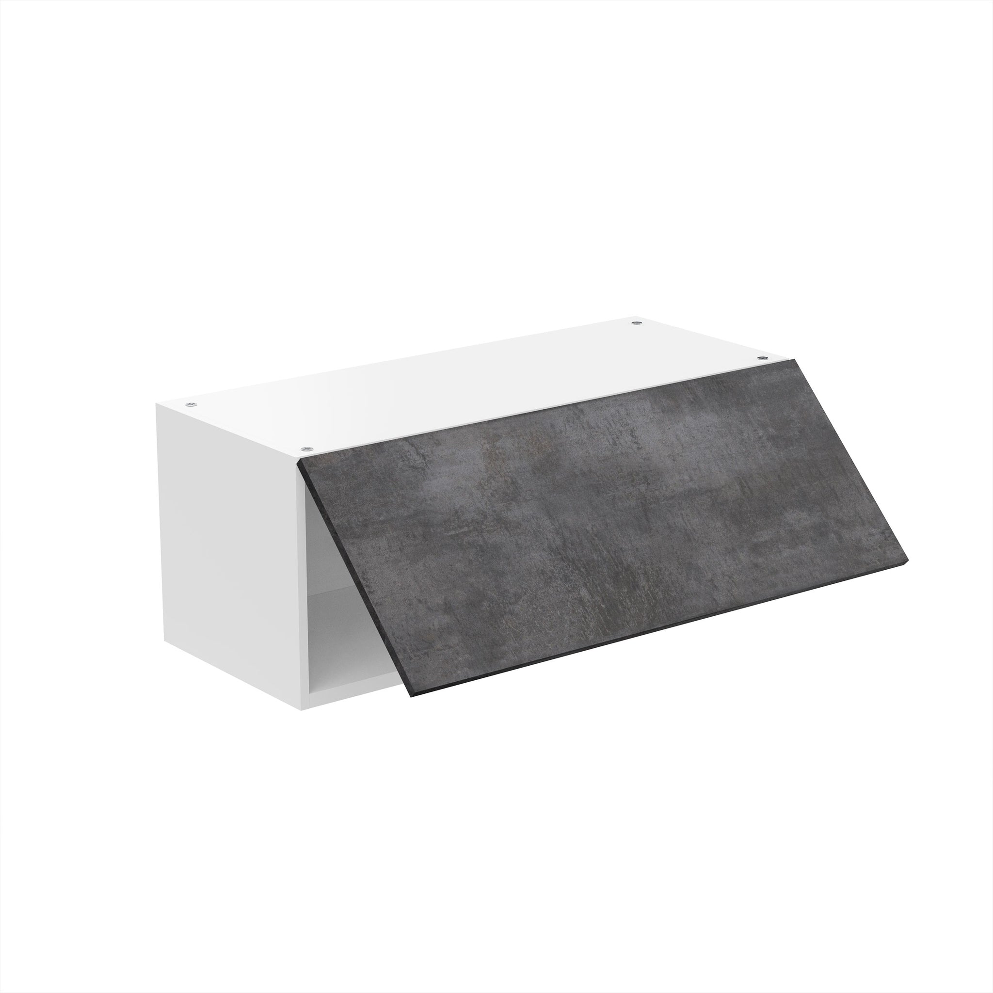 RTA - Rustic Grey - Horizontal Door Wall Cabinets | 30"W x 12"H x 12"D