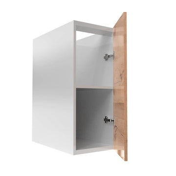 RTA - Rustic Oak - Full Height Single Door Base Cabinets | 12"W x 30"H x 23.8"D