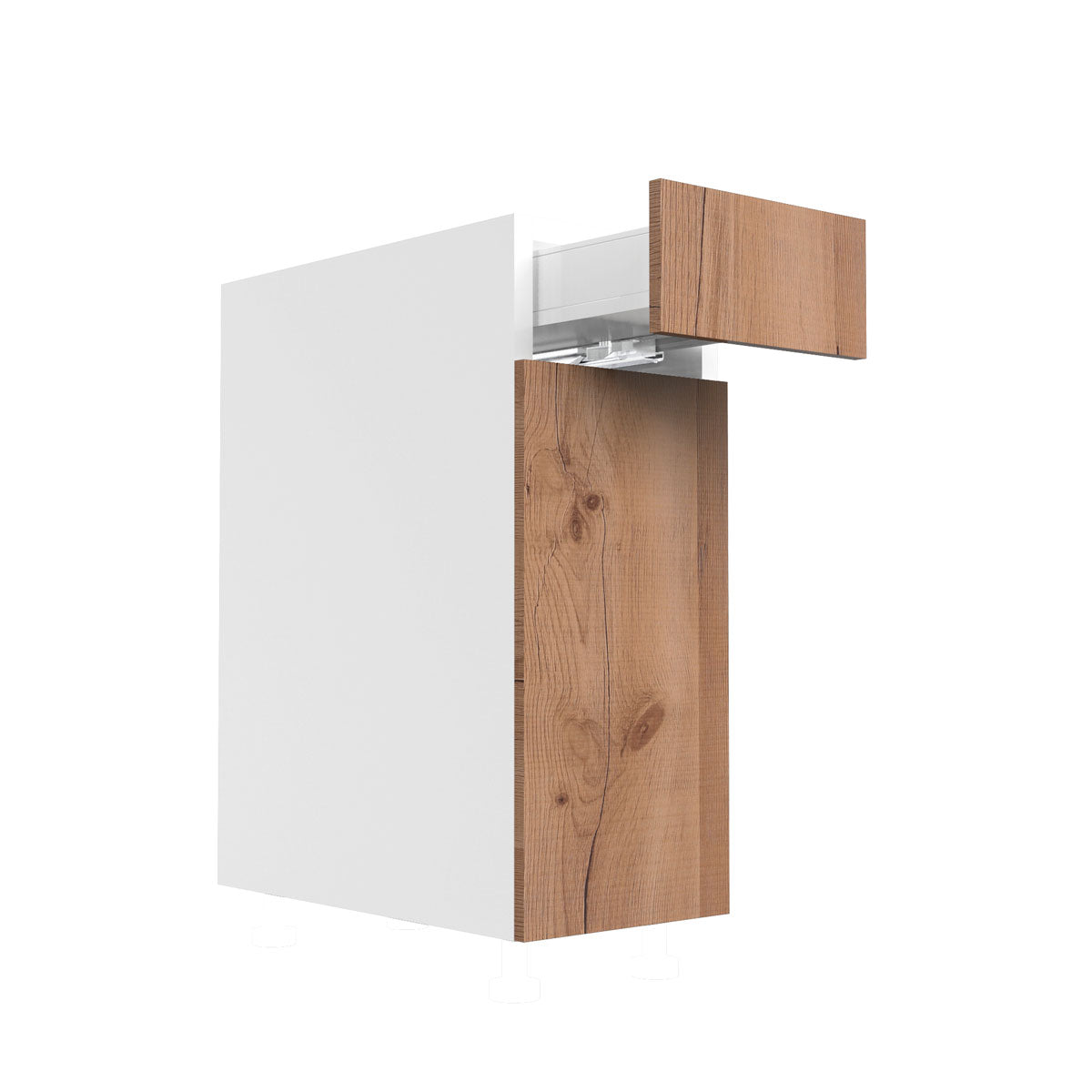RTA - Rustic Oak - Single Door Base Cabinets | 12"W x 30"H x 23.8"D