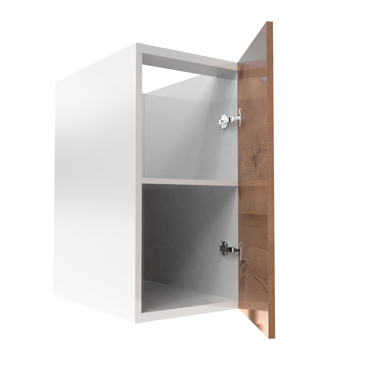 RTA - Rustic Oak - Full Height Single Door Base Cabinets | 15"W x 30"H x 23.8"D