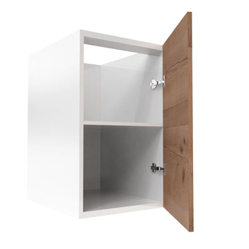 RTA - Rustic Oak - Full Height Single Door Base Cabinets | 18"W x 30"H x 23.8"D