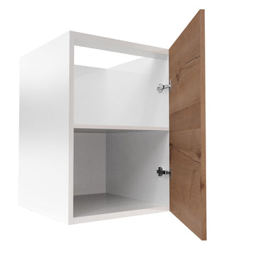 RTA - Rustic Oak - Full Height Single Door Base Cabinets | 21"W x 34.5"H x 24"D