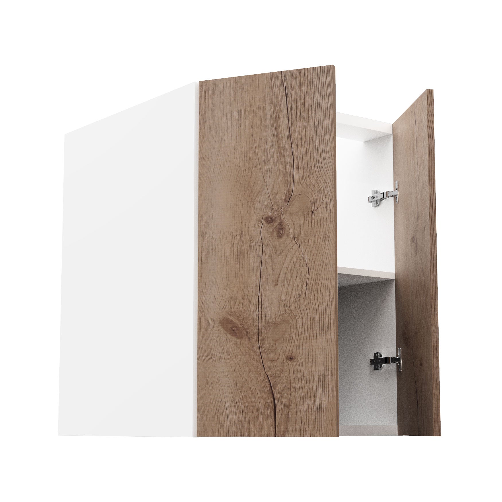 RTA - Rustic Oak - Full Height Double Door Base Cabinets | 24"W x 30"H x 23.8"D