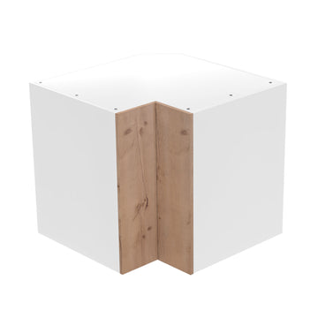 RTA - Rustic Oak - Lazy Susan Base Cabinets | 33"W x 34.5"H x 24"D