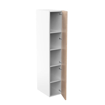 RTA - Rustic Oak - Single Door Tall Cabinets | 15"W x 84"H x 24"D